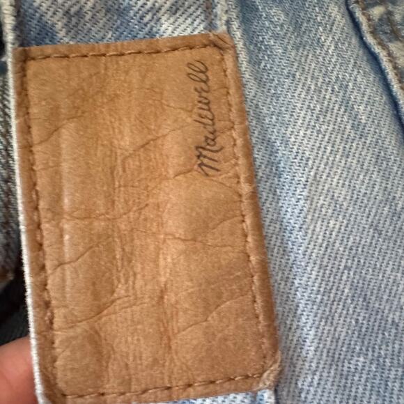 Madewell Curvy 90's Straight Jeans Denim Blue High Rise Zip Button Pocket Sz 29 - Picture 6 of 7